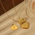 I Love You Heart Locket Necklace