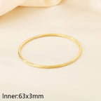 18K Gold-Plated 304 Stainless Steel Bangle - Zoene Jewels
