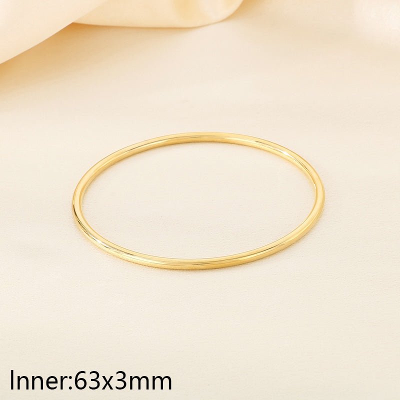18K Gold-Plated 304 Stainless Steel Bangle - Zoene Jewels