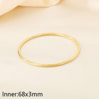 18K Gold-Plated 304 Stainless Steel Bangle - Zoene Jewels