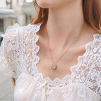 18K Gold Plated Four-Heart Clover Locket Necklace for Women | Waterproof Non-Tarnish Pendant Necklace - Zoene Jewels