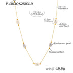 18K Gold Plated Freshwater Pearl Cable Necklace - Zoene Jewels
