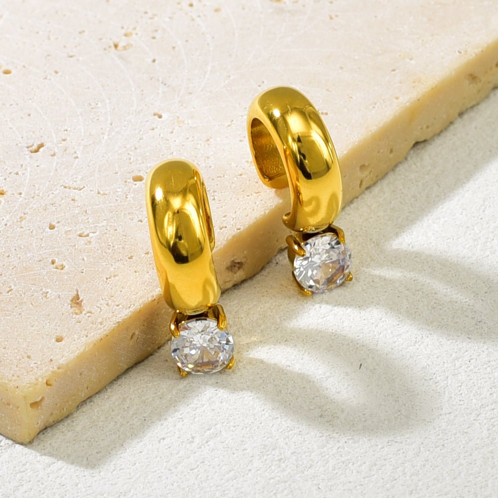 18K Gold Plated Geometric Ear Cuffs - Zoene Jewels