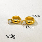 18K Gold Plated Geometric Ear Cuffs - Zoene Jewels