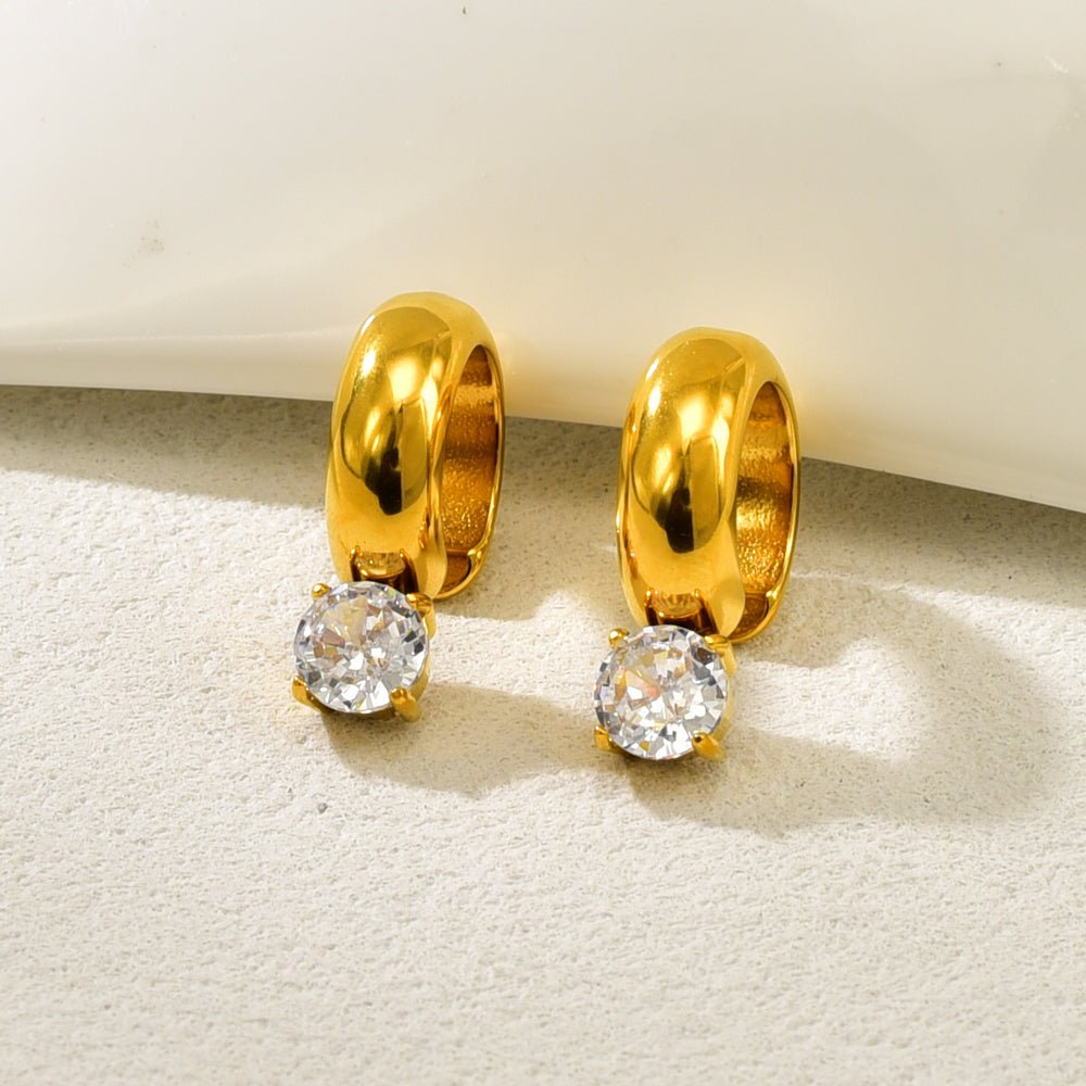 18K Gold Plated Geometric Ear Cuffs - Zoene Jewels