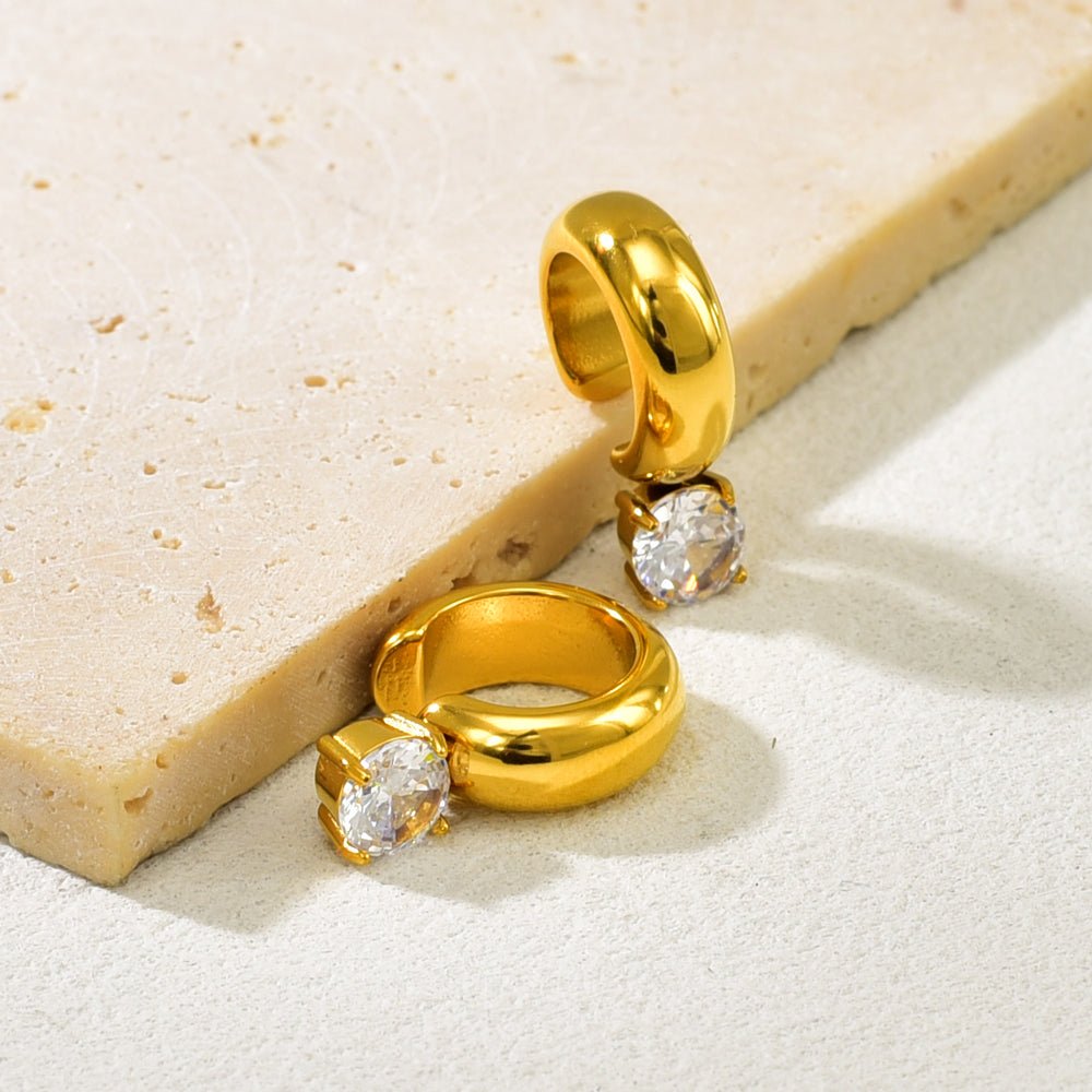 18K Gold Plated Geometric Ear Cuffs - Zoene Jewels