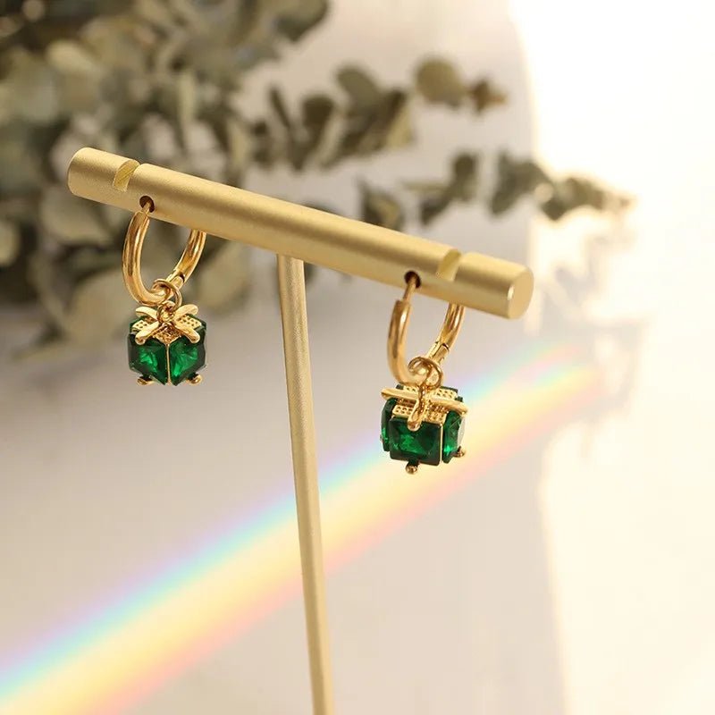 18K Gold Plated Geometric Earrings — Premium 316 Stainless Steel - Zoene Jewels