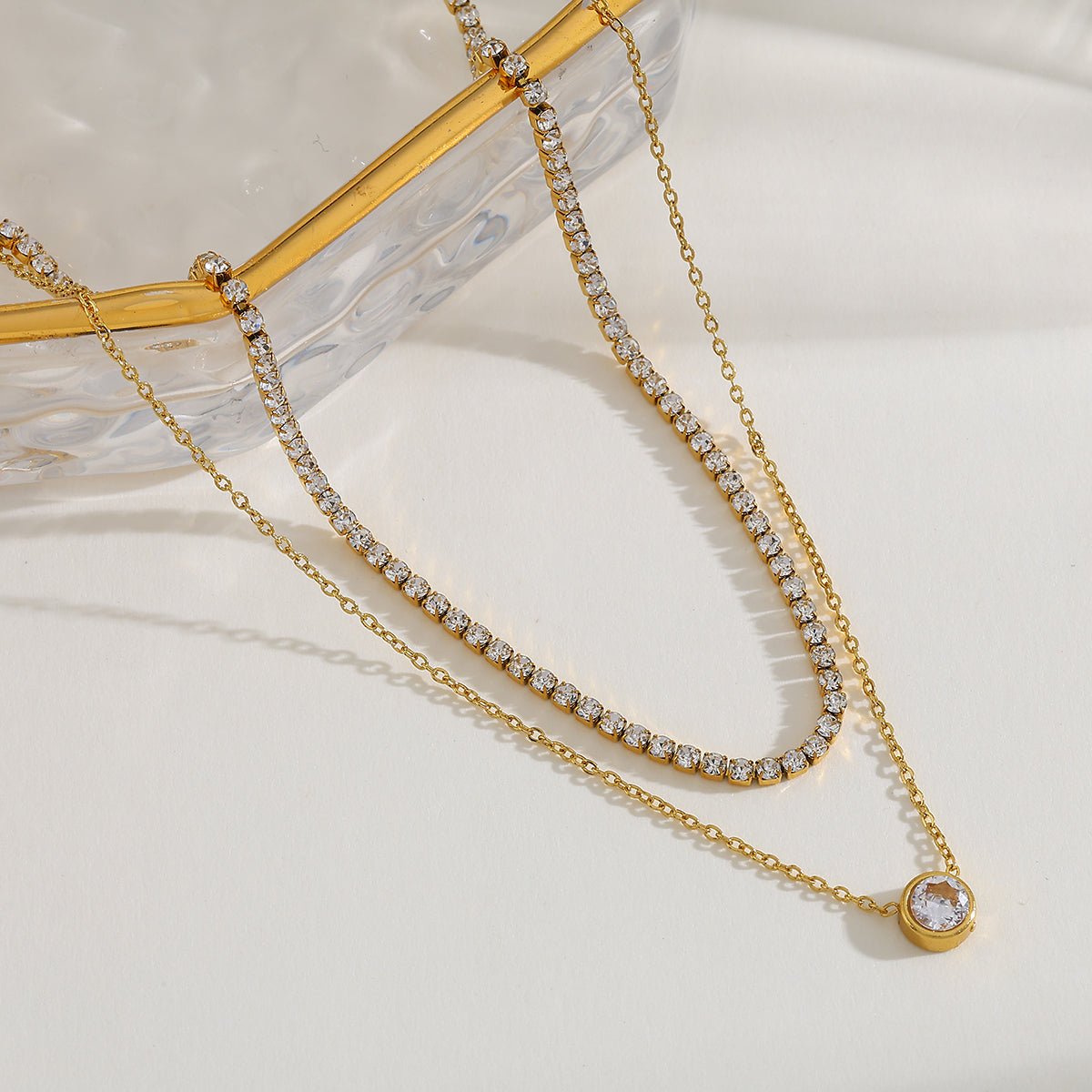18K Gold-Plated Heart Necklace - Zoene Jewels