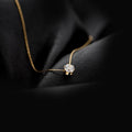 18K Gold Plated Round Pendant Necklace - Zoene Jewels