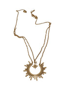 18K Gold Plated Sunflower Pendant Necklace for Women - Zoene Jewels