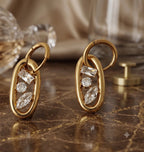 18K Gold Plated Tassel Drop Earrings - Zoene Jewels