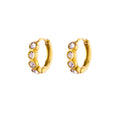Luna Crystal Huggie Hoop Earrings