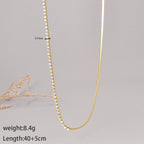 18K Gold Plated Zircon Tennis Necklace