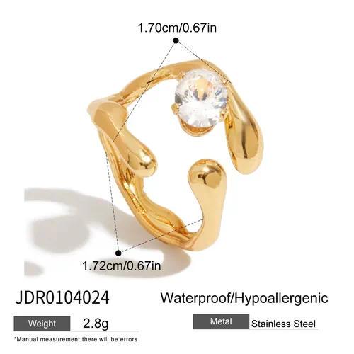 Gold Geometric Ring