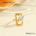 Irregular Zircon Ring