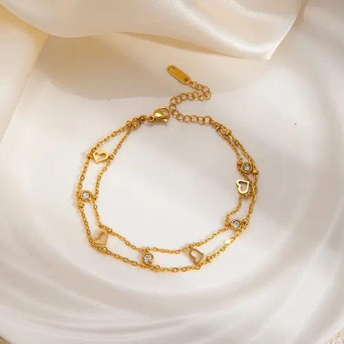 Double Layer Heart Necklace