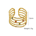 Geometric Gold Bangle