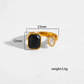 Waterdrop Zircon Open Ring