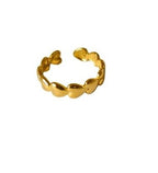 18K Gold Plated C-Shape Open Ring