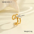 Irregular Zircon Ring