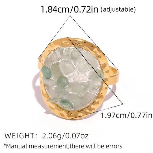 Natural Stone Open Ring
