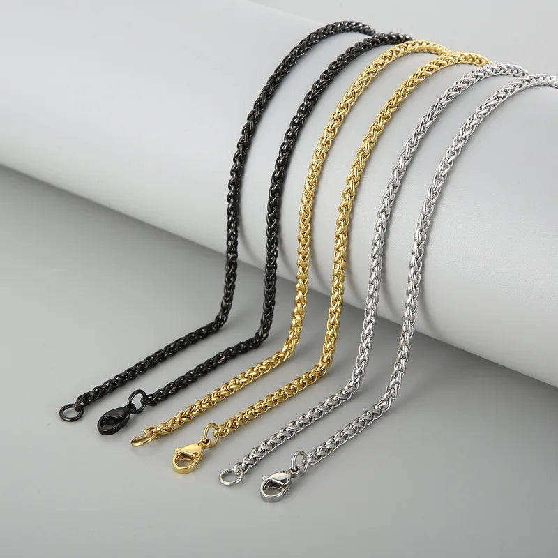18K Gold Plated Basket Chain Necklace