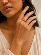 Aura Rainbow Zircon Open Ring – 18K Gold Plated Colorful Statement Ring - Zoene Jewels