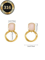 Aurelia Halo Stud Earrings - Zoene Jewels