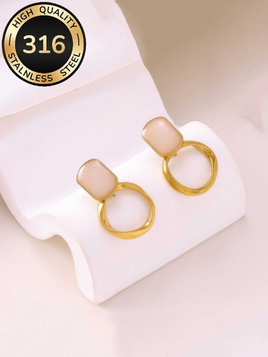 Aurelia Halo Stud Earrings - Zoene Jewels
