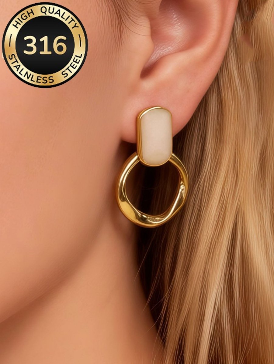 Aurelia Halo Stud Earrings - Zoene Jewels