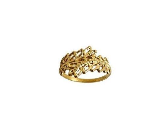 C-Shape 18K Gold Plated Open Ring - 304 Stainless Steel - Zoene Jewels