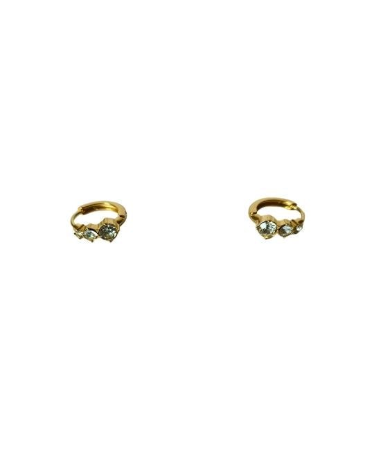 Celeste Crystal Hoop Earrings - Zoene Jewels
