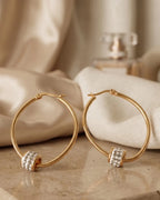 Celeste Orb Hoop Earrings - Zoene Jewels