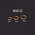 Geometric Zircon Ear Cartilage Ring — 18K Gold Plated - Zoene Jewels