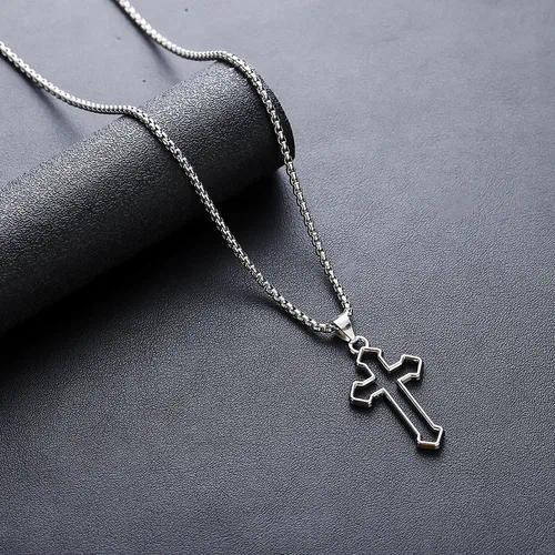 Hollow Cross Necklace - Zoene Jewels