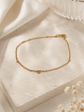 Little Hearts Bracelet – 18K Gold Plated Stainless Steel Heart Charm Bracelet for Women - Zoene Jewels