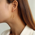 Nova Link Drop Earrings - Zoene Jewels