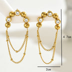 Twilight Chain Dangle Earrings - Zoene Jewels