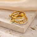 Whisker Charm Stack Ring - Zoene Jewels