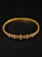 Women's 18K Gold Plated Geometric Zircon Bangle – Luxury Stainless Steel Bracelet - Zoene Jewels